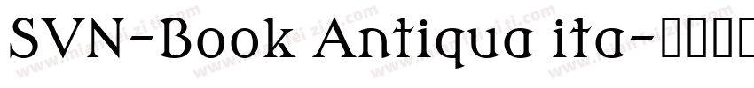 SVN-Book Antiqua ita字体转换